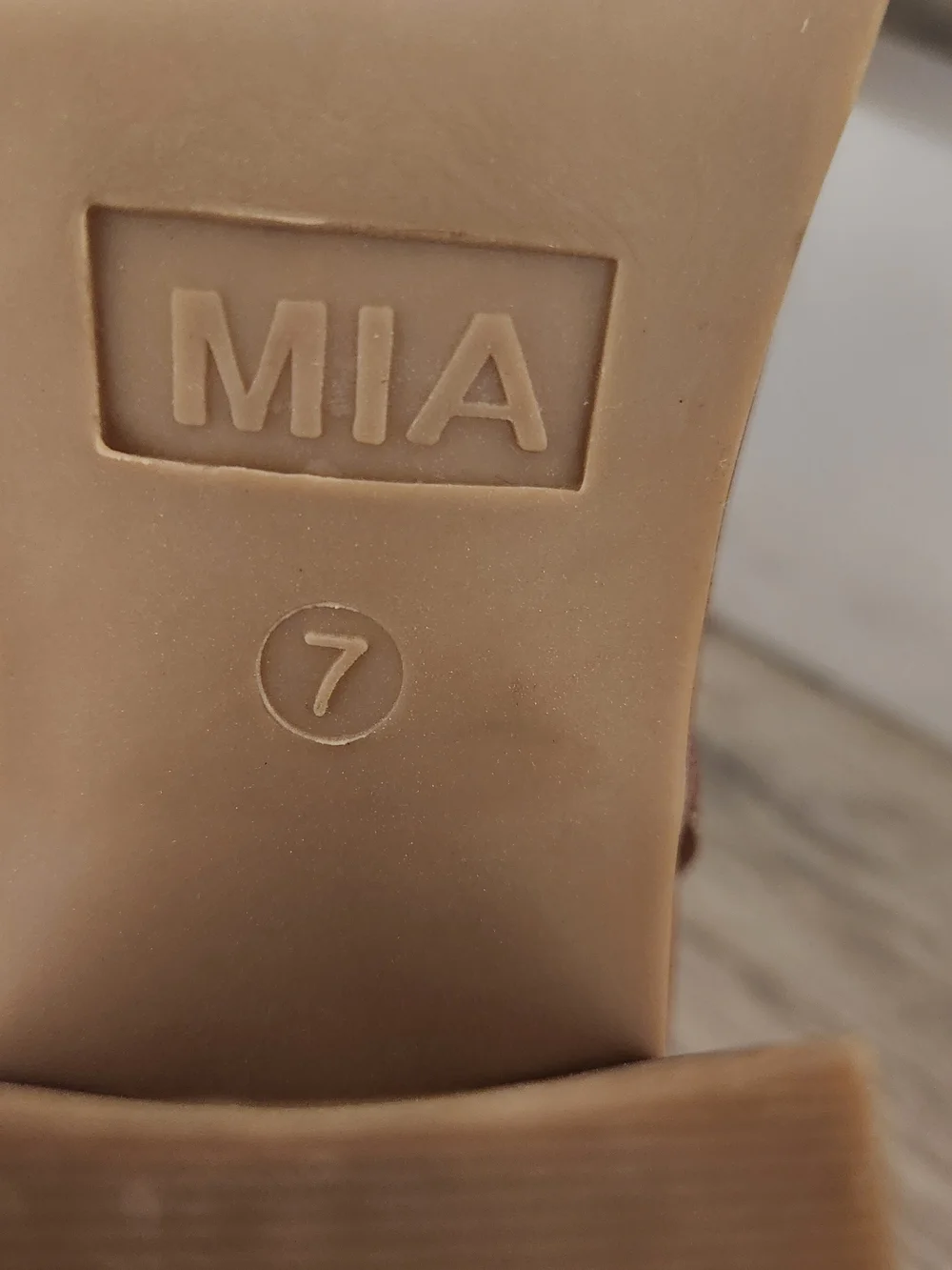 MIA Chestnut Brown Suede Ankle Booties with Block Heel